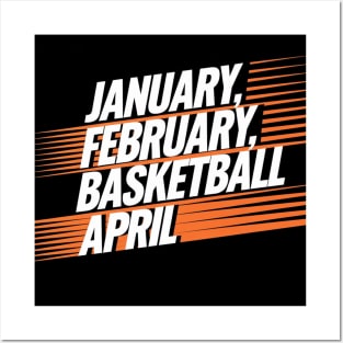College Basketball Season Months Posters and Art